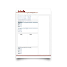 Laden Sie das Bild in den Galerie-Viewer, Befundbögen InBody 270 mit Logo
