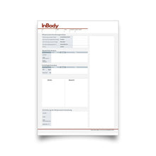 Laden Sie das Bild in den Galerie-Viewer, Befundbögen InBody 270 ohne Logo
