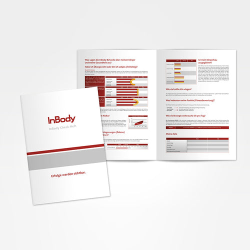 Check-Up-Folder mit Erläuterungen für den InBody 770 ohne Logo