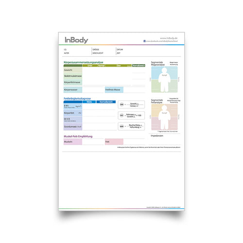 InBody 230 Befundbögen LB Basic (500 Stk.)